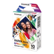 INSTAX 디자인 미니필름(스프레이 아트)1팩(10매), 디자인 미니필름(스프레이아트)1팩(10매)