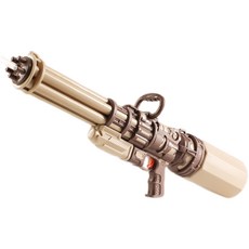 特大號兒童水槍玩具男孩噴水槍高壓大號呲滋泚抽拉式大容量打水仗, 1個, 特大號73cm淺咖色送眼鏡+揹帶:1個