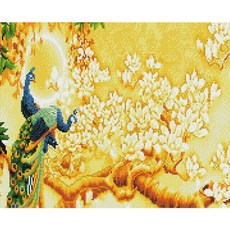 보석십자수 40x50 캔버스 공작 황금나무와 67057PC 1(PC), 색상