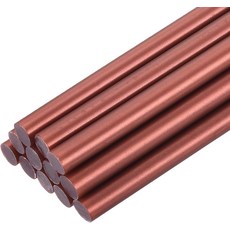 uxcell 12pcs 건용 미니 핫 스틱 0.27 x 4 인치 작은 7 100mm 버건디 레드, 7mm x 100mm, Metallic Purple