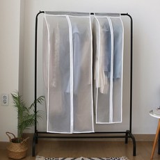 와이드형 옷장커버 긴옷보관 먼지차단 커버 120cm