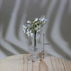 迷你玻璃小花瓶 水培插花花瓶 微觀世界模型 桌面裝飾擺件, 螺紋底座花瓶