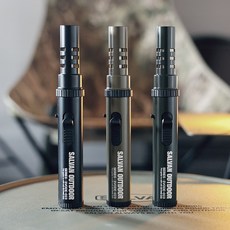 살반 택티컬 스틱 캠핑 토치 미니 가스 요리용, 블랙, 1개