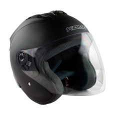 코모668헬멧 KOMO668 투명실드 스모그실드 칼라실드 배달헬멧 출퇴근헬멧 스쿠터 오토바이 헬멧 오픈페이스, 검정무광, L