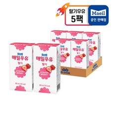 매일우유 멸균 딸기, 200ml, 5팩