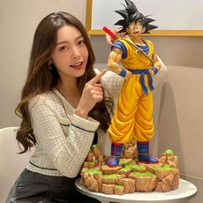 TOHO夢幻悟空【日版】七龍珠爆款限量模型周邊GK手辦, 1個, 夢幻悟空【優質版】全塗裝 帶底座,約30cm高【精美彩盒】進口品質