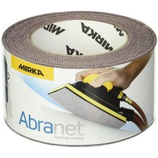 Mirka 9A-570-180 Abranet 7cm(2-3/4인치) x 9.1m(10야드) 메시 그립 롤, Mirka 9A-570-180 Abranet 7cm(2, 1