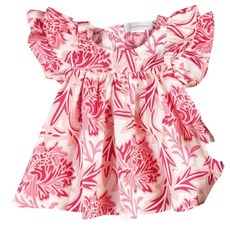 女童碎花大花款裙式上衣