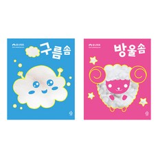 [코리아스퀘어] 유니아트 구름솜 솜쿠션 공예미술놀이 만들기재료, 1개