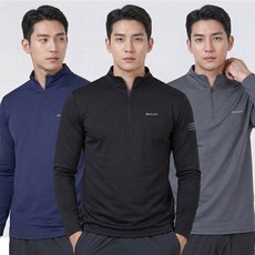 <스타일랑> (옥의티상품!!) (2+1) 남성 스판 긴팔 집업 티셔츠_등산복 하이텐션