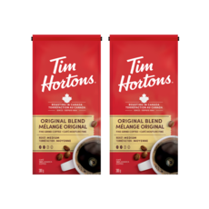 오리지날 블랜드 캐나다 팀홀튼커피가루 분쇄원두 아라비카원두 파인 그라인드 300g x 2개, 모카포트(중간~고움)