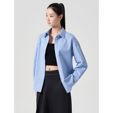 매장정품 에잇세컨즈 8SECONDS 허리라인 코튼 셔츠 블루 (114264HY1P) 114264HY1P 207489