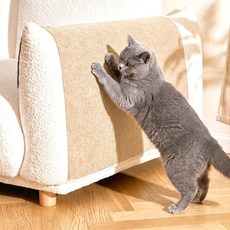 굿프랩 고양이 붙이는 스크래쳐 수직 접착식 부착형 모서리 벽 보호 코너 캣 스크래치, 1개, 베이지(4mm)
