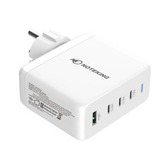 노트킹 GaN 150W USB C타입 접지형 어댑터 4포트 고속 멀티 충전기, 1개