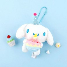 산리오 시나모롤 생일케이크 가방고리 인형 키링 8cm