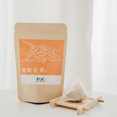PLOC 地利茶 龍眼花茶 三角立體茶包 無糖無咖啡因 手工採收日光乾燥 花草茶5入裝, 1個, 茶包5入-黃色牛皮夾鏈袋裝, 10g, 1個裝