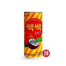 쌕쌕 오렌지 주스, 240ml, 20개