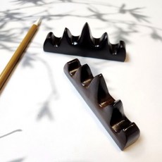 받침대 붓 거치 원목, 1개