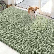 아마존평점4.5+ 미국출고 152130 OLANLY 진흙 발용 강아지 도어 매트 127 x 76.2cm(50 30인치) 습기와 먼지 흡수 흡수성 미끄럼 방지 세탁 가능한, 아마존평점4.5+ 미국출고 152130 OLANLY 진