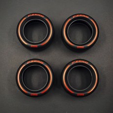 F1 슬릭타이어 4개 1set 빨강 흰색 노랑 42171 42141 42207, 1세트, 레드