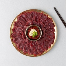 당일도축 국내산 한우 뭉티기 육사시미 우둔살 냉장 뭉티기 250g x 2팩/3, 3개