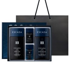 에스까다 옴므 퍼펙트 블루 2종 선물 세트 + 쇼핑백 /남성화장품 스킨+로션 기획 세트, 1세트