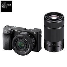 B) [신품]SONY 소니 미러리스 일안 카메라 α6400 더블 줌 렌즈 킷(ILCE-6400X