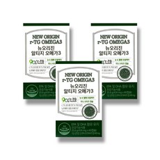 유한건강생활 뉴오리진 알티지 오메가3, 60정, 3개