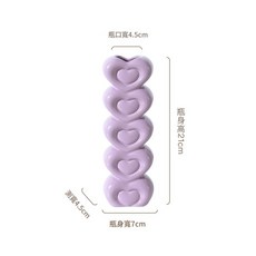陶瓷愛心造型花瓶 母親節創意擺件, 紫色小號