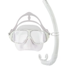 frenzel 自由潛水面鏡呼吸管組, FZM01 馬卡龍白色組