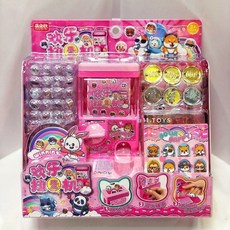 兒童過家家玩具套裝：仿真廚房雙開門冰箱、小診所、超市玩具，女孩男孩益智生日禮物, 貝欣扭蛋機, 1個