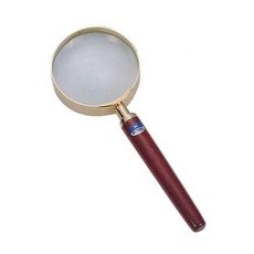 LIFE 徠福 高倍率放大鏡 6倍 (2.5吋) (花梨木金框) NO.7095, 1個