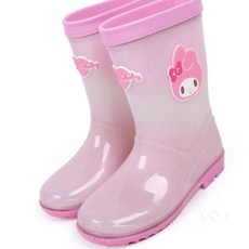 AoT 마이멜로디 하트펄 레인부츠 장화코디