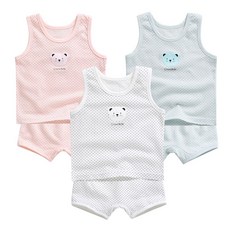 그린베베 영유아 여름용 스몰도트 쟈가드내의(나시)