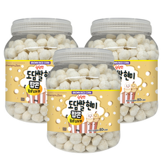 제로슈가 당당한 도담쌀 팝콘 달콤 빠삭 베이크 현미과자, 3개, 170g