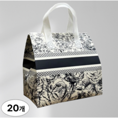 이드니 고급 일회용 손잡이 은박 보온 보냉백 20개