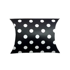 선물 상자 포장 베개 모양 사탕 가방 DIY 웨딩 파티 호의 크래프트 종이 크리스마스 용품 50 100, 01 50pcs, 02 White Dot