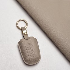 현대 전용 스마트 키케이스 I4타입 천연 소가죽 풀커버 디자인 (그랜저HGIG에쿠스제네시스DH싼타페DM 등), 현대/A4 타입, 에토프그레이
