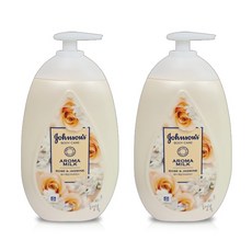 존슨즈 아로마 밀크 로즈 앤 자스민 바디로션 500ml(1+1) 2입, 500ml, 2개
