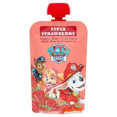 Paw Patrol 슈퍼 스트로베리 유기농 혼합 과일 스퀴즈 파우치 99.2g(3.5온스) (10팩)