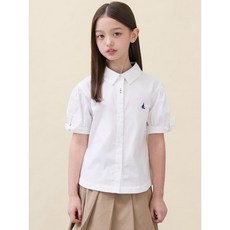 빈폴 키즈 BEANPOLE KIDS 여아 옥스포드 반소매 셔츠 - 화이트 반팔 반바지 바람막이 상하복