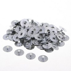 양초 제작용 티라이트 심지 고정 장치 100개입, 100개-14x3mm, 은, 철