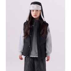 MUSINSA STANDARD KIDS 데일리 푸퍼 패딩 베스트 [블랙]