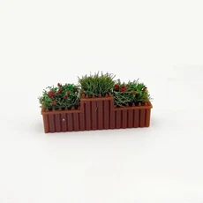 미니 꽃밭 화려한 모델 미니어처 사진 촬영 모래 테이블 인형집 DIY 공예 장식 데코, C
