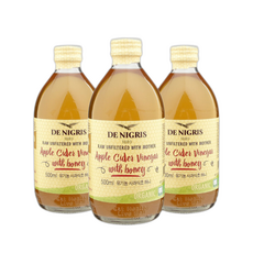 데니그리스 유기농 사과 식초 허니 애사비, 500ml, 3개