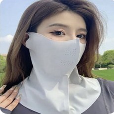 무이오 1초 완성 자외선차단 마스크 스포츠 쿨링 밀착핏, 연그레이, 1개