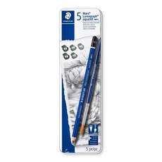 施德樓 STAEDTLER 水性藍桿鉛筆 MS100A-G6 5+1入 - 可作水墨效果, 頂級水性藍桿鉛筆 MS100A-G6 5+1入, 1個裝