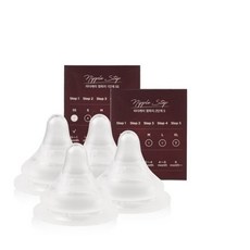마더케이 베이직 젖꼭지 2종 세트, 1단계(0-1개월)&2단계(1-2개월), 3세트