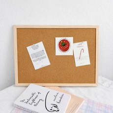 네츄럴 직사각 코르크보드 클립보드 게시판, 기본