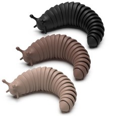 Cevioce 감각 피젯 장난감 성인 청소년 어린이 3피스 멋진 가제트 책상 피젯 슬러그 장난감 자폐증 ADHD 불안 스트레스 완화 장난감 크리스마스 스타킹 스터퍼 선물 남성, Large-K-3PCS